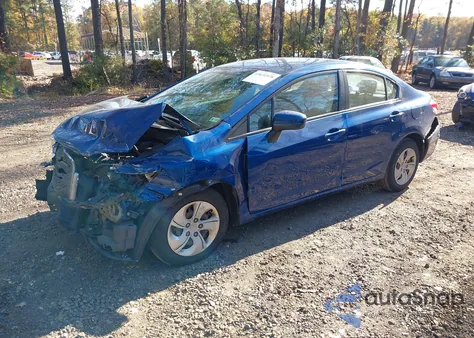 2014 Honda Civic Lx from USA, damaged, VIN 19XFB2F51EE224704